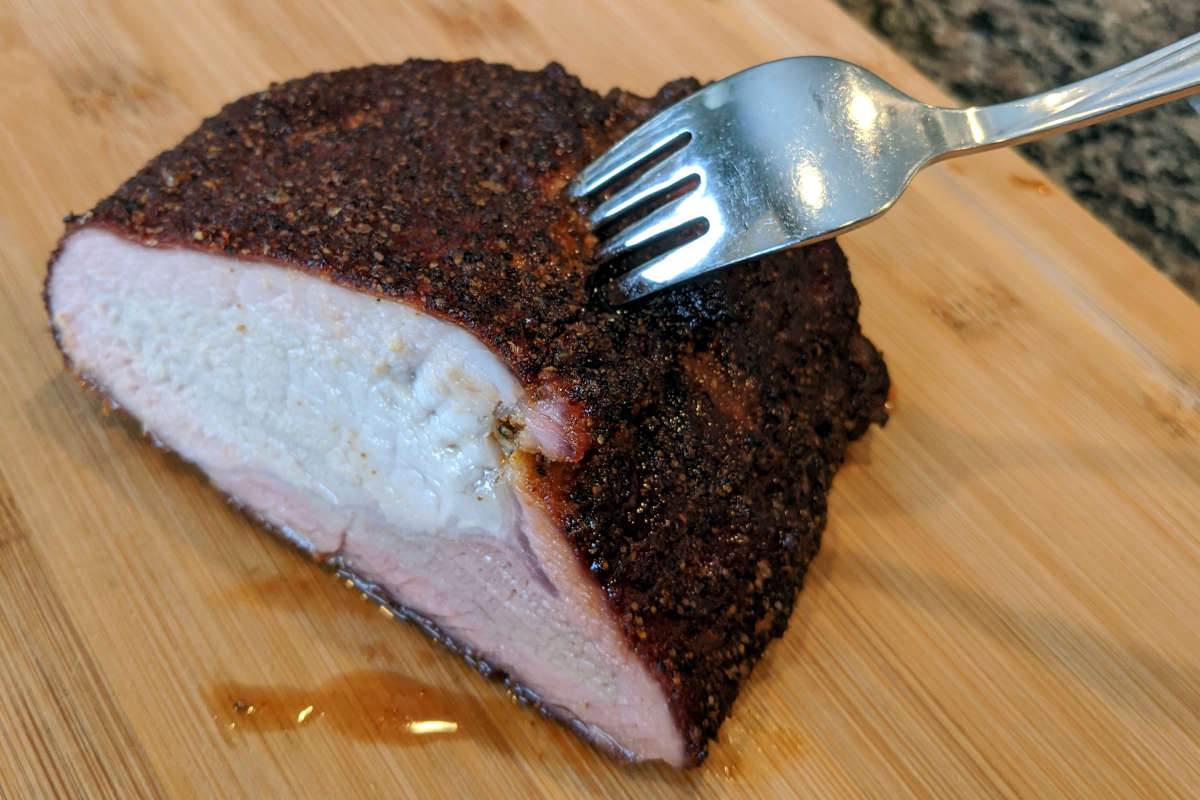 Smoked Pork Tenderloin Cut