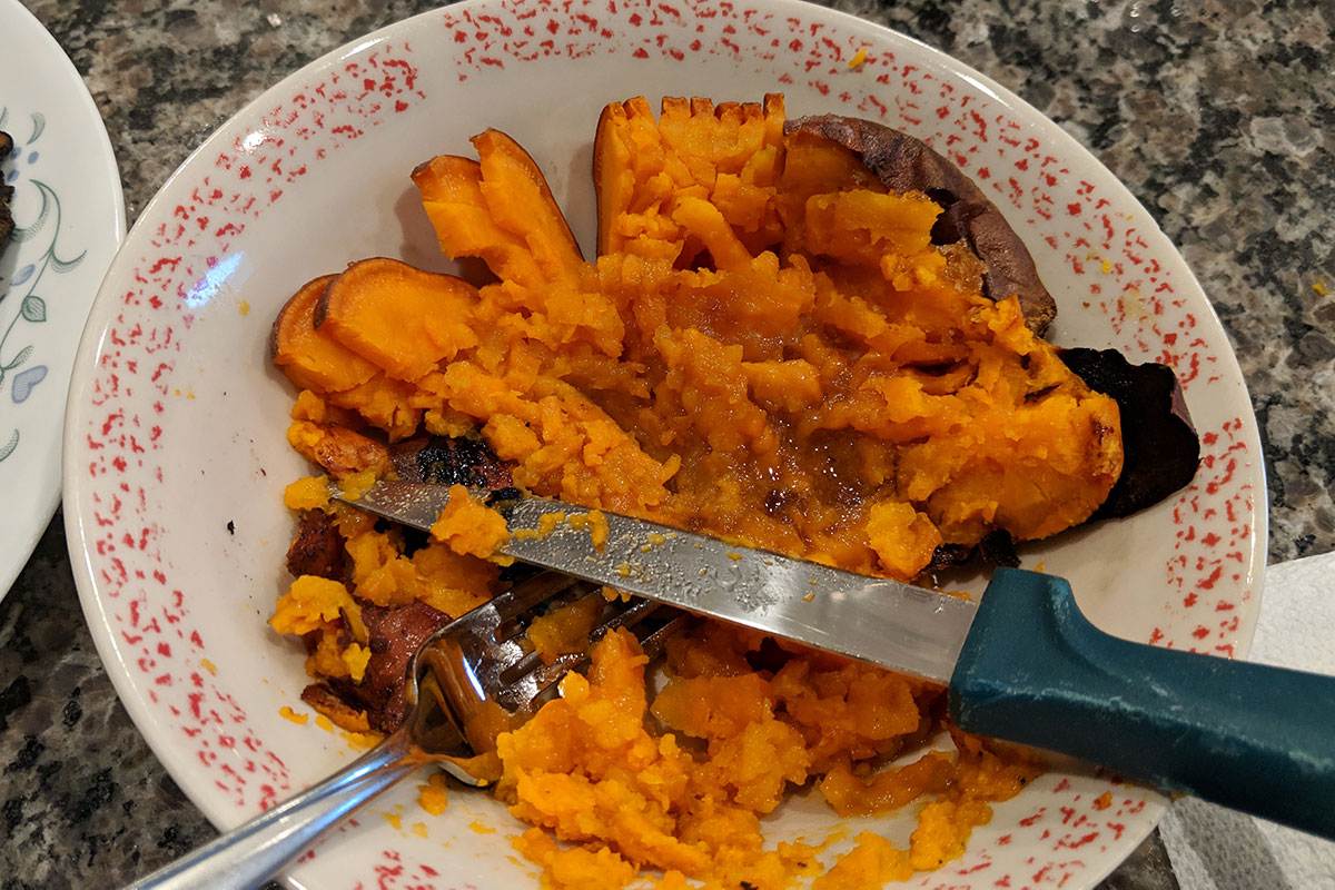 Smoked Sweet Potato