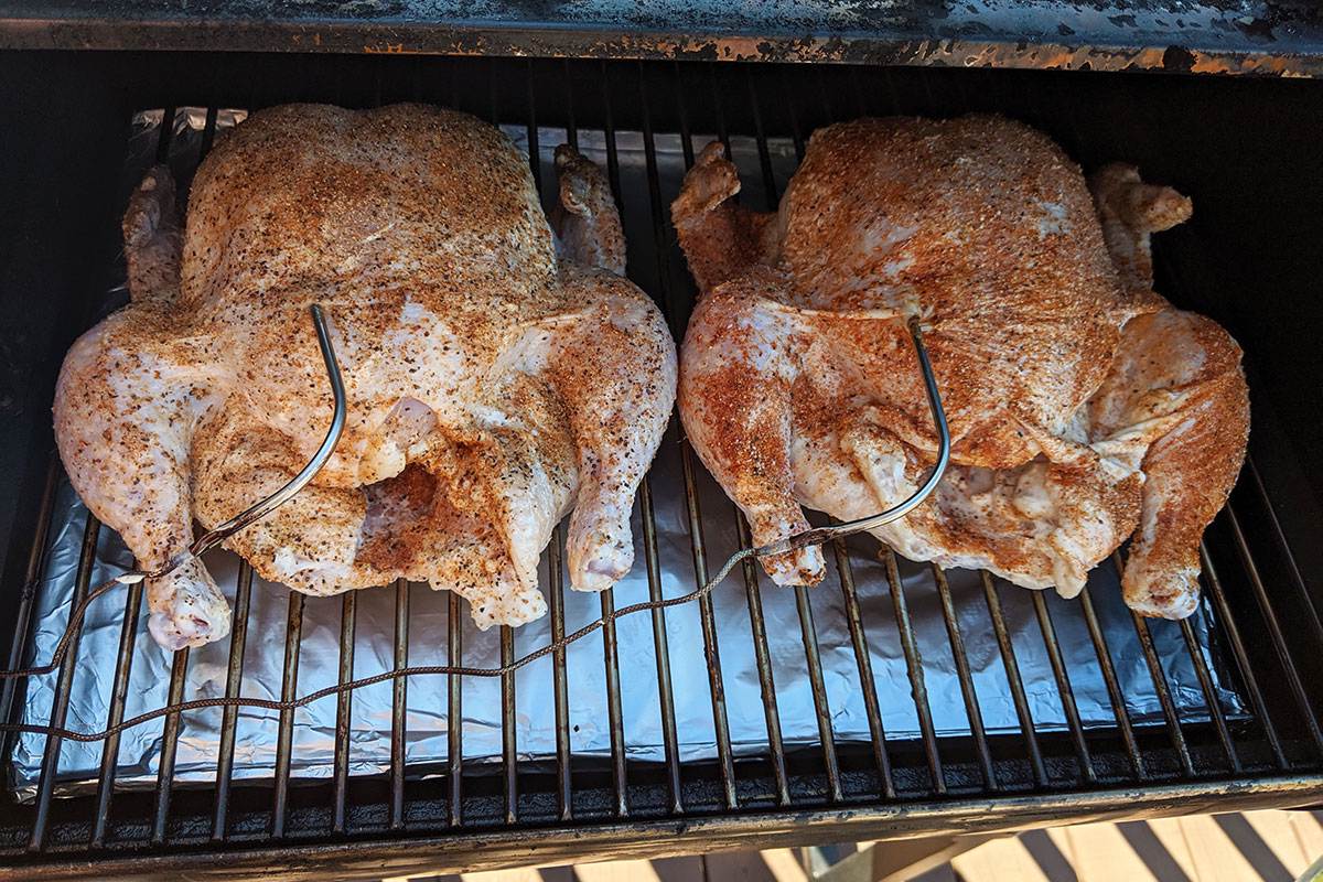 Cookin Whole Chicken in the Smoker